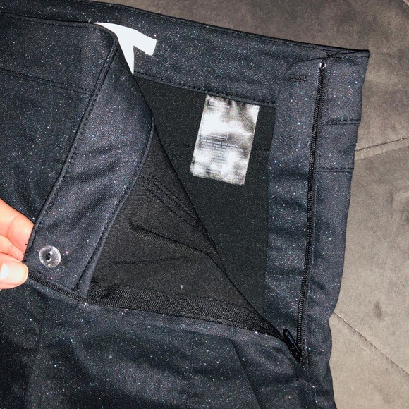 H&M black sparkling skinny pants size 10 - Picture 4 of 5